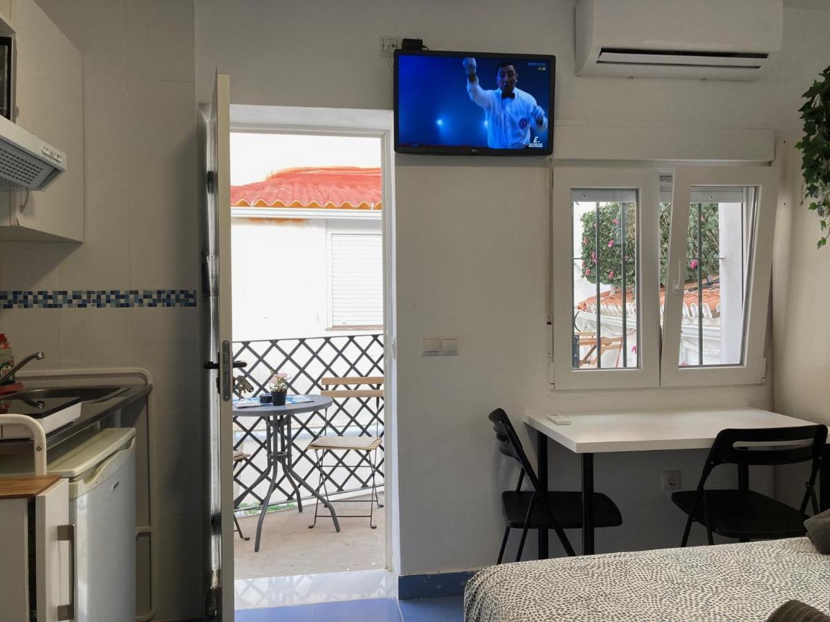 Malaguena Salerosa "Apartamento - Estudio Con Terraza" En Casa Tipica De 1 A 4 Dormitorios Malaga Luaran gambar